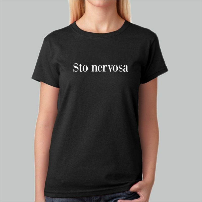 Puzzletee Maglietta 'STO Nervosa' – Divertente E Morbida, Idea Regalo Perfetta Per Lei