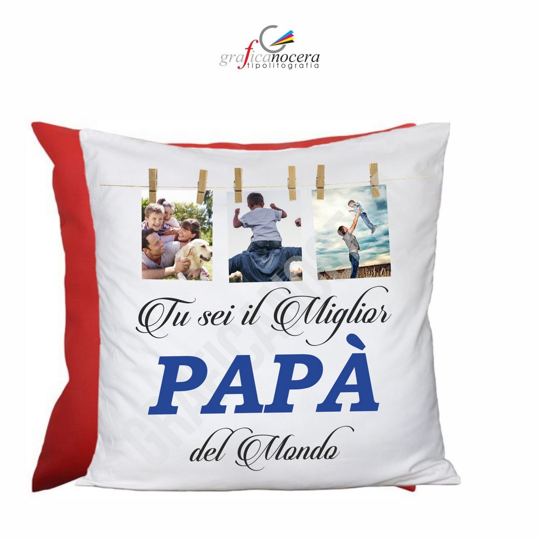Cuscino – Papà acquisito – Regali Personalizzati