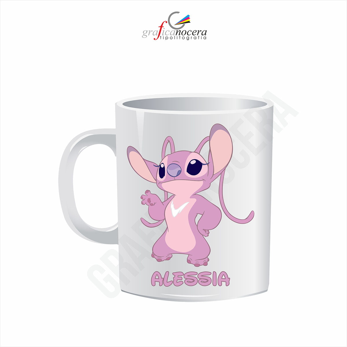TAZZA LATTE MUG SPAZZINO + NOME PERSONALIZZATO IN CERAMICA CON SCATOLA